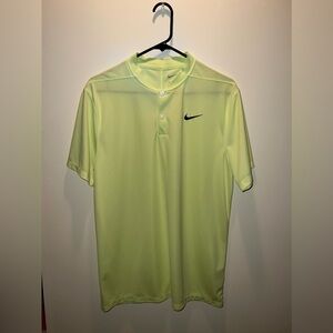 Nike Dri-FIT Victory Golf Polo Shirt, Size M, Light Lemon Twist/Black